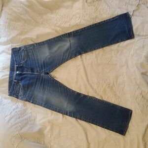 Levi's 501 Distressed Indigo Jeans
